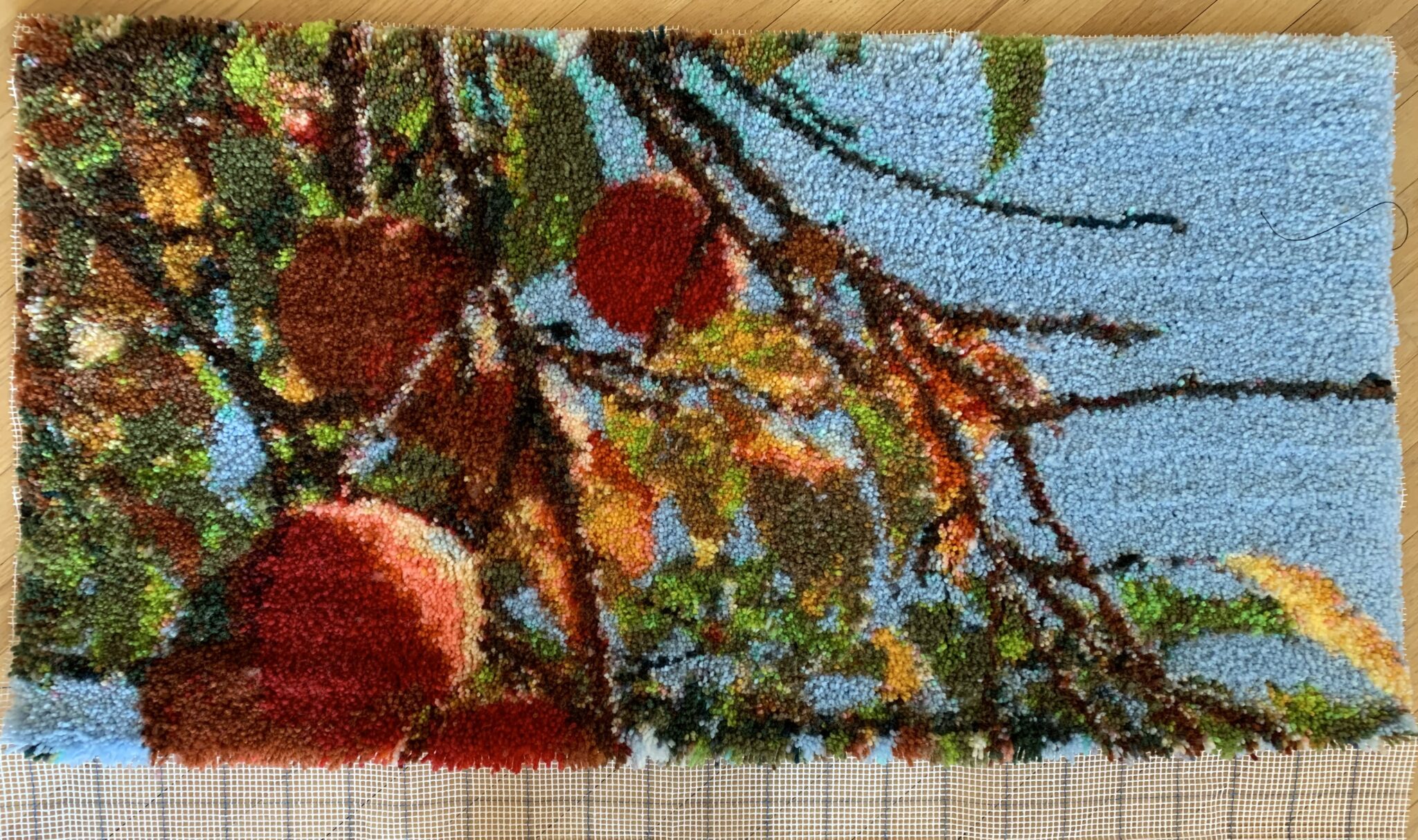 Latch Hook Apple Rug - Free Latch Hook Pattern – Freese-Works Custom ...